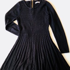 Calvin Klein black sweater dress